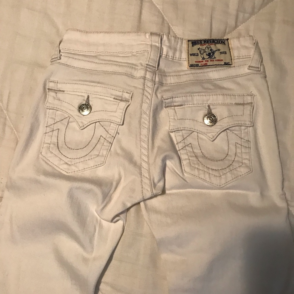 White Flare True Religion Jeans